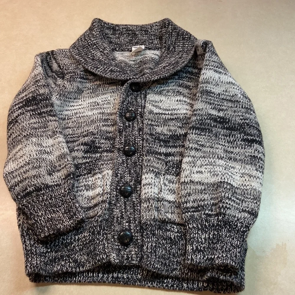 Old Navy Toddler Boy Buttoned Shawl Collar Sweater.